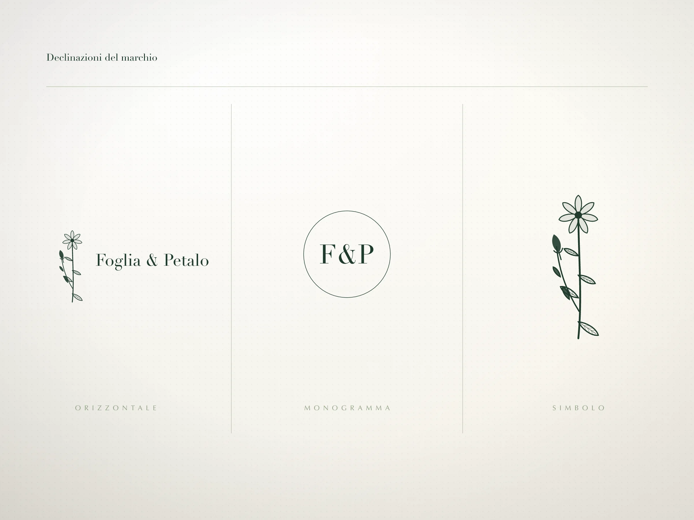 Declinazioni del marchio — Foglia & Petalo