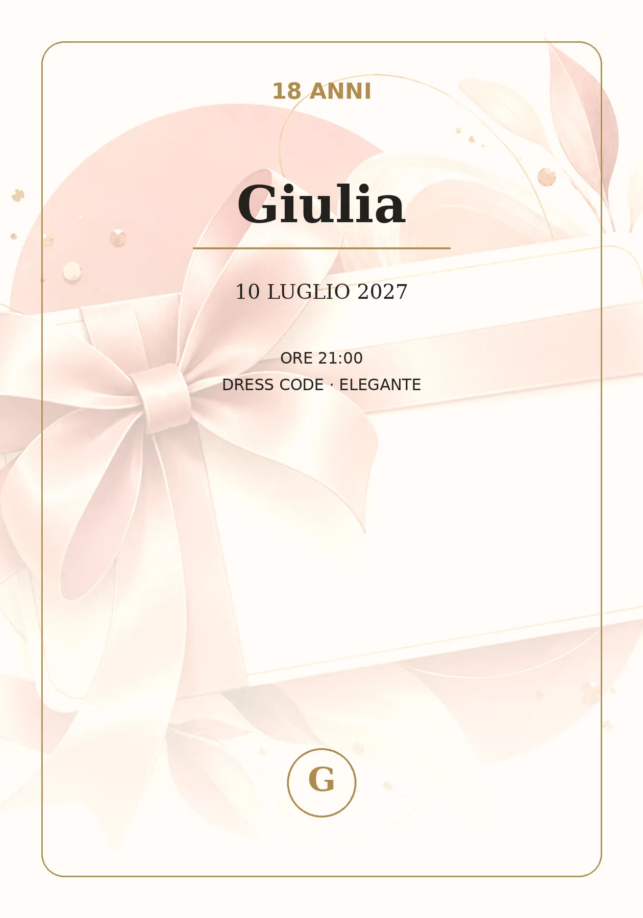 Diciotto anni — Giulia