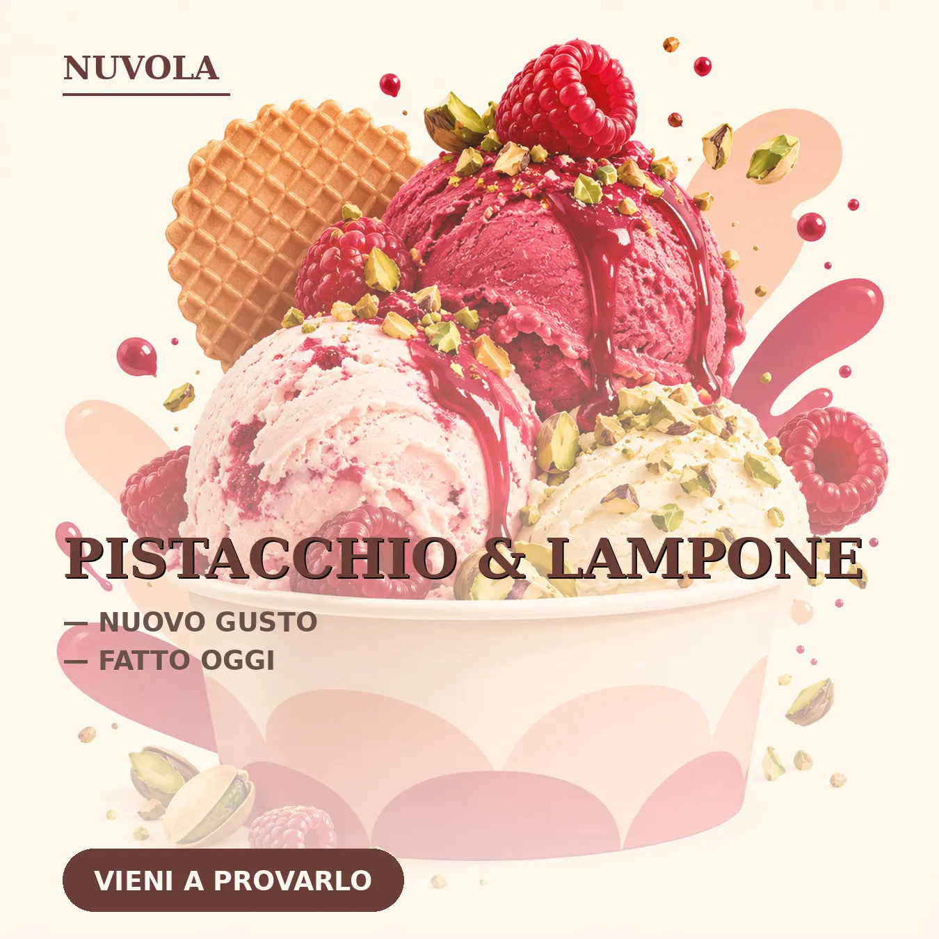 Pistacchio & lampone — Nuvola